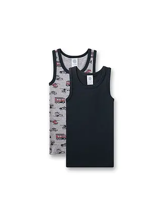 SANETTA | Pack de 2 camisetas interiores para niño gris claro m | 